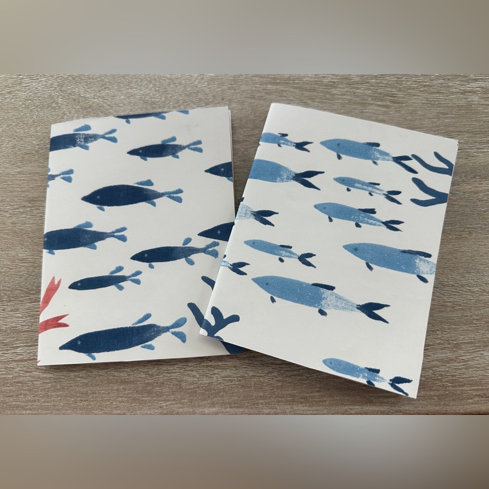 Fish Notebooks (set of 2)- size 4.25”x5.5”